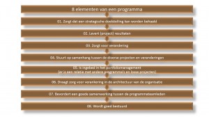 8 programma elementen  - Keuzemenu Programmamanagement - IEP moeder thema
